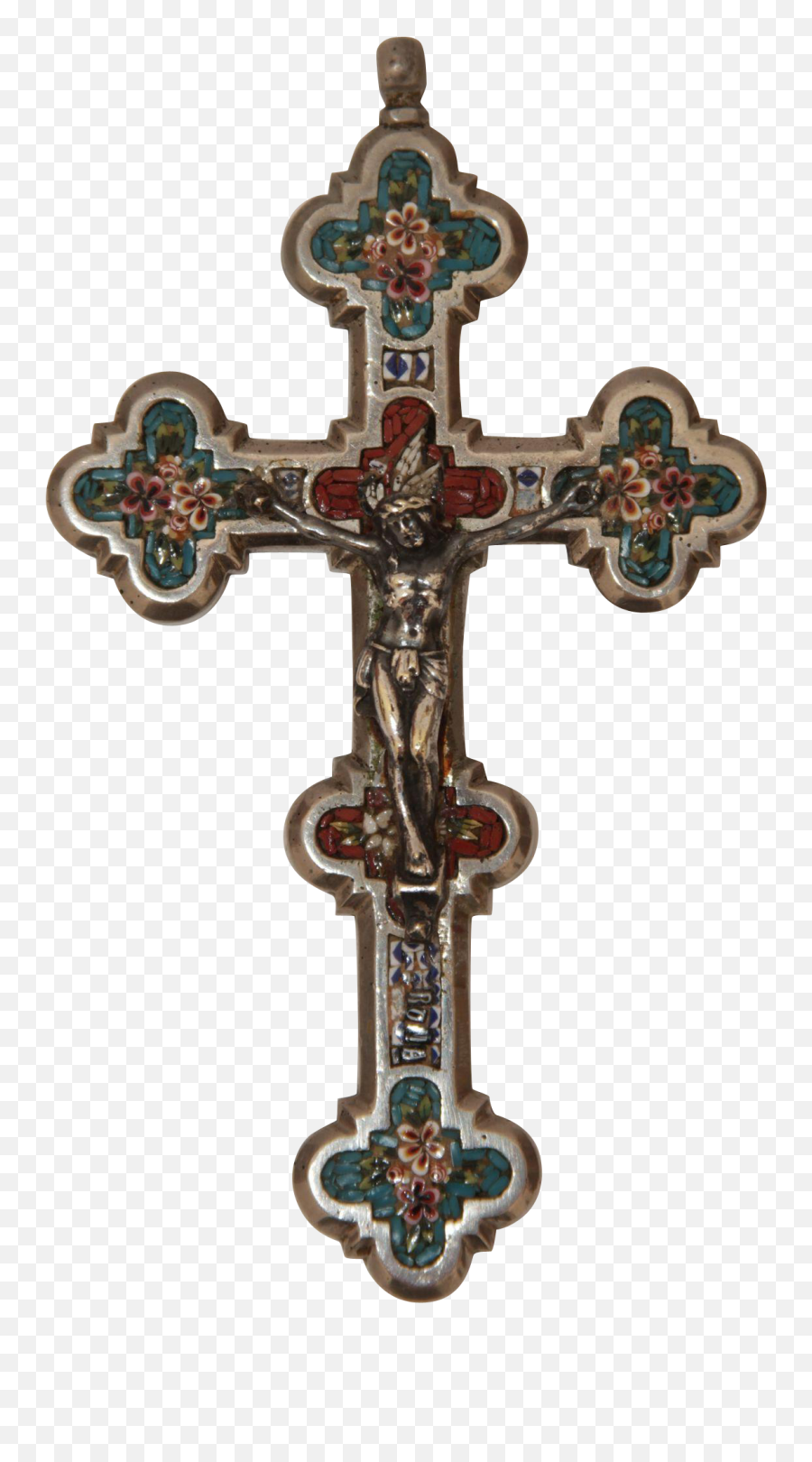 Crucifix Christian Cross Christianity Rosary - Handwork Png Jesus Cross Cliparts,Byzantine Crucifixion Icon