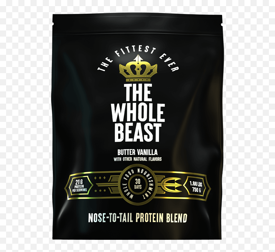 The Whole Beast Butter Vanilla Png Protein Shake Icon