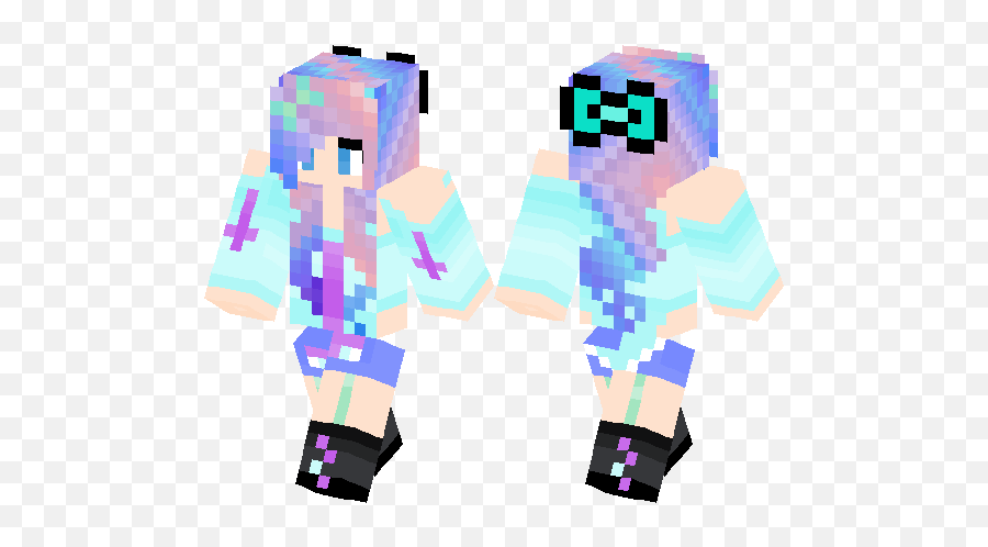 Pastel Goth Girl Minecraft Skin Hub - Pastel Goth Minecraft Skin Png,Pastel Goth Png