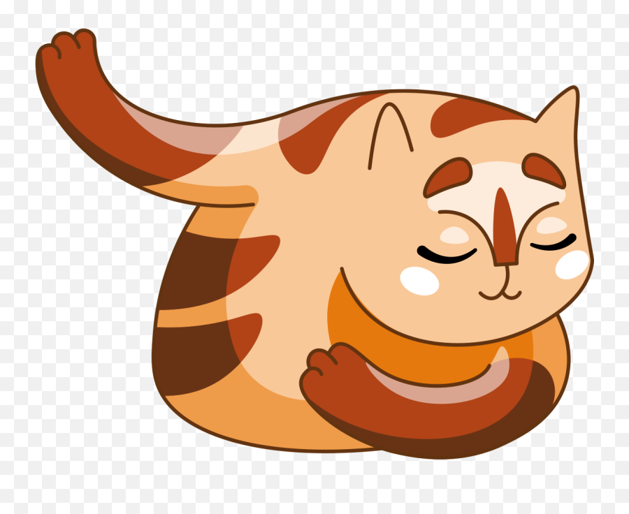 Cat Illustration In Png Svg - Happy,Grumpy Cat Icon