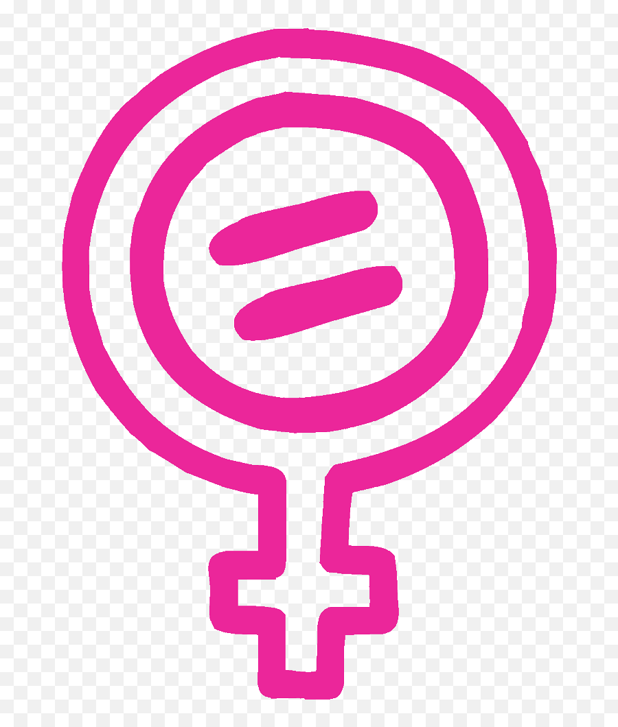 Feminist Equality Symbol - Vinyl Cutout Sticker Transparent Female Symbol Outline Png,Equality Icon