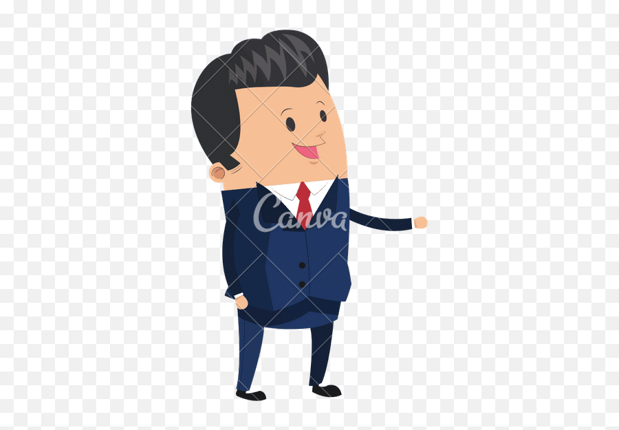 Cute Businessman Icon - Canva Businessman Cute Png,Businessman Icon
