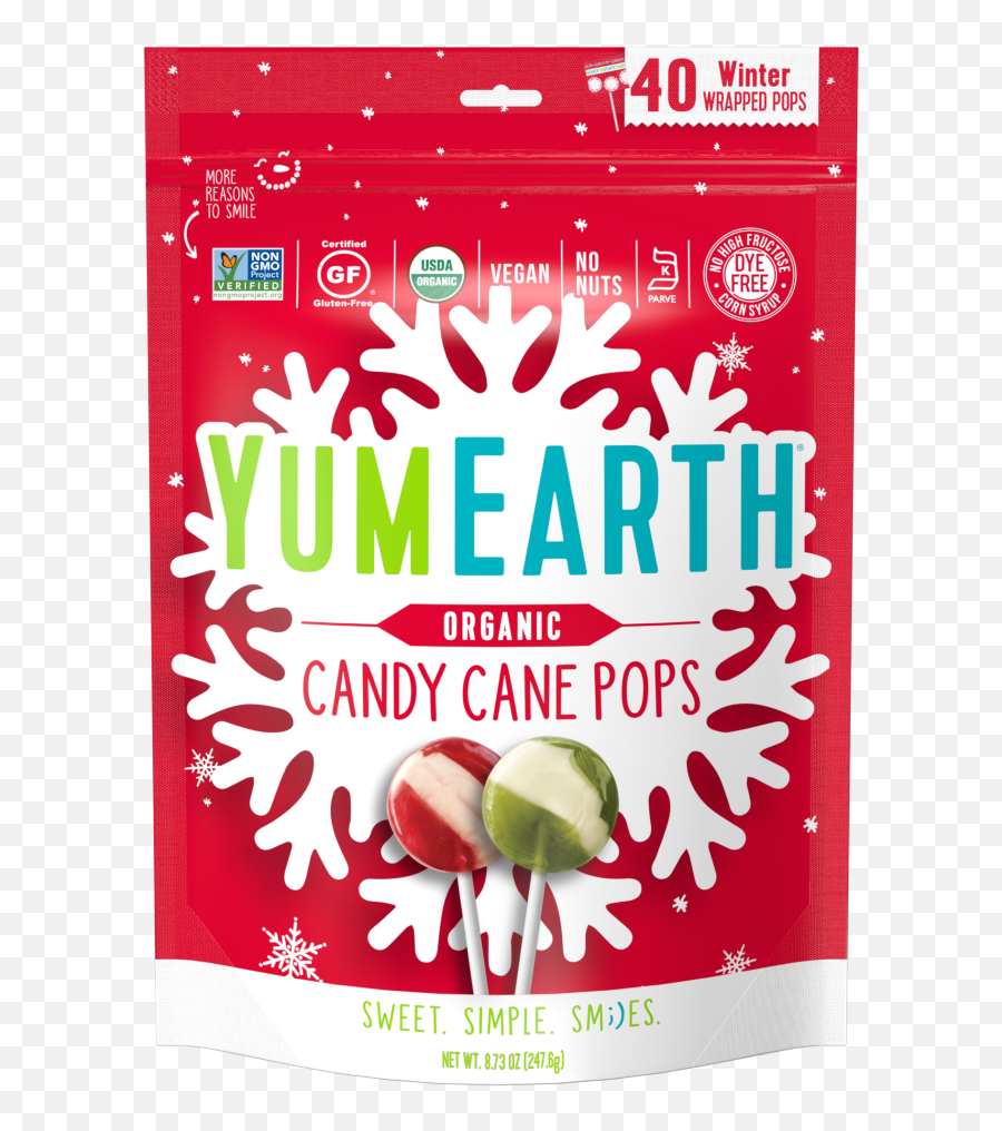 Dillons Food Stores - Yum Earth Organic Candy Cane Pops 40 Graphic Design Png,Yum Png