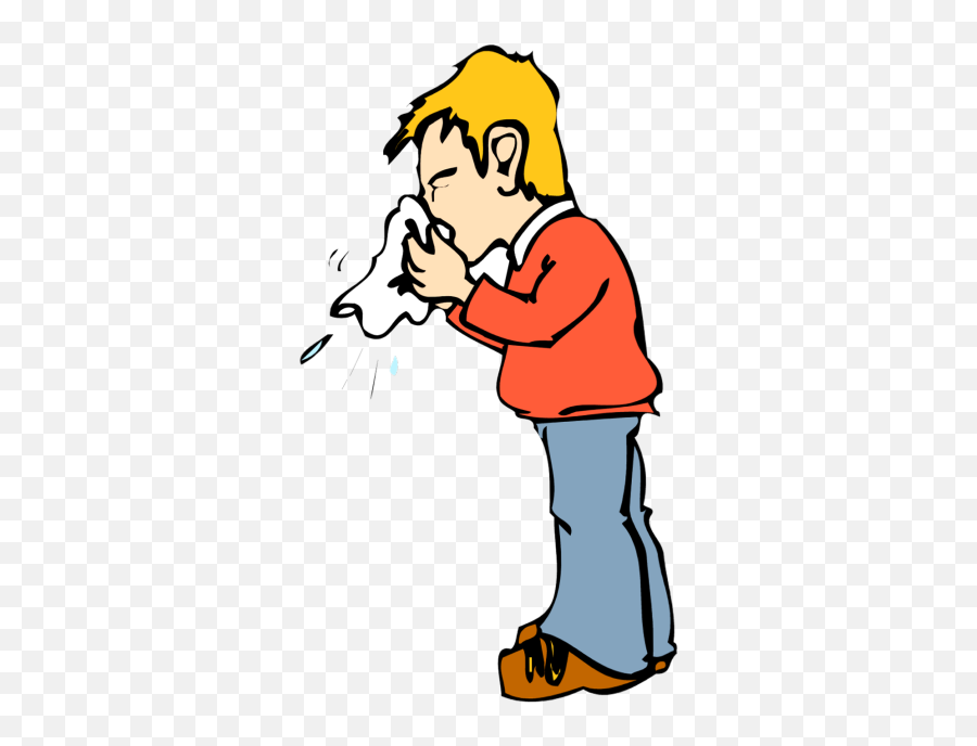 Download Blowing Nose Clipart - Blowing Nose Clipart Png,Nose Clipart Png