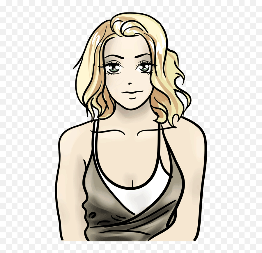 Learn How To Draw Scarlett Johansson - Cartoon Png,Scarlett Johansson Png