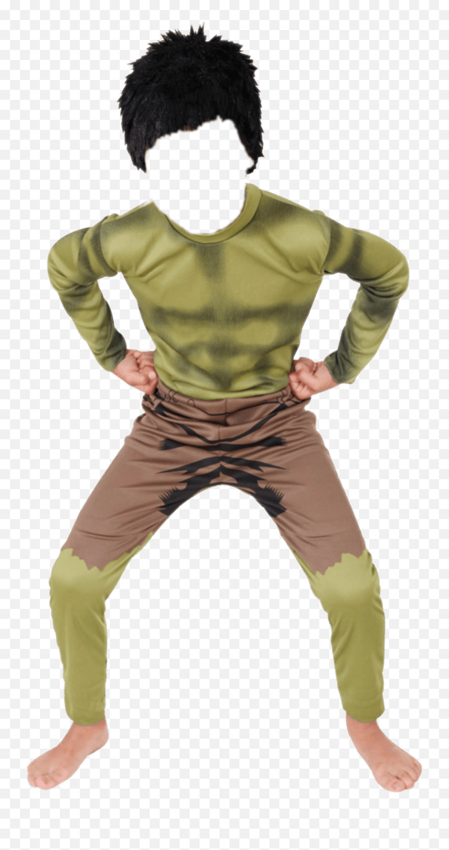 Download Costume Hulk Transparent Png - Stickpng Niño Maquillaje De Hulk,Hulk Transparent