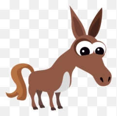 Donkey Cartoon Christian Nativity - Cartoon Donkey Png,Donkey Png