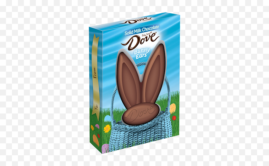 Dove Solid Milk Chocolate Bunny Ears - Cartoon Png,Chocolate Bunny Png