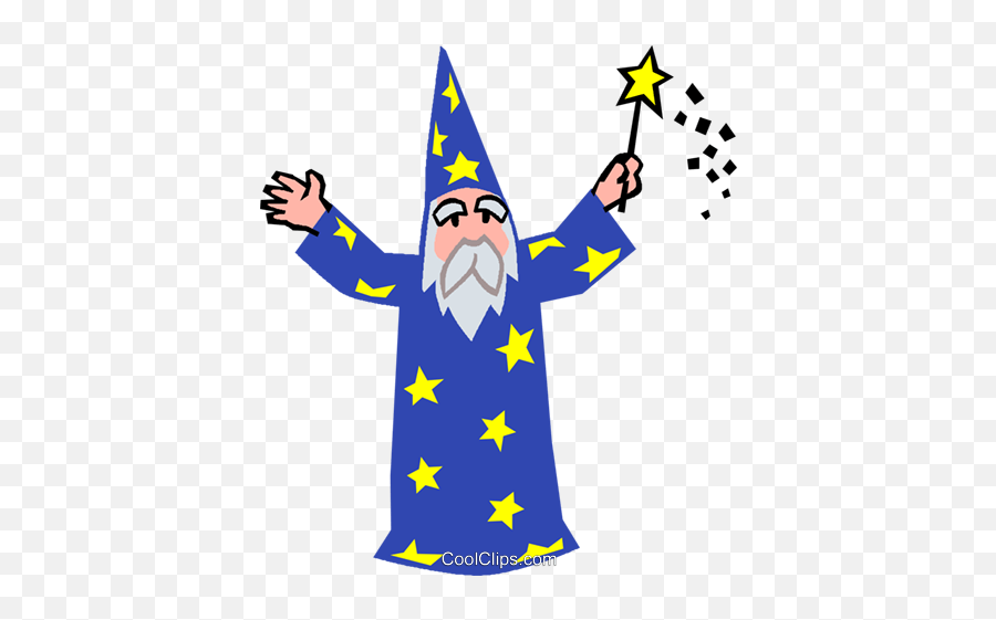 Wizard Royalty Free Vector Clip Art Illustration - Vc027335 Clip Art Png,Wizard Transparent