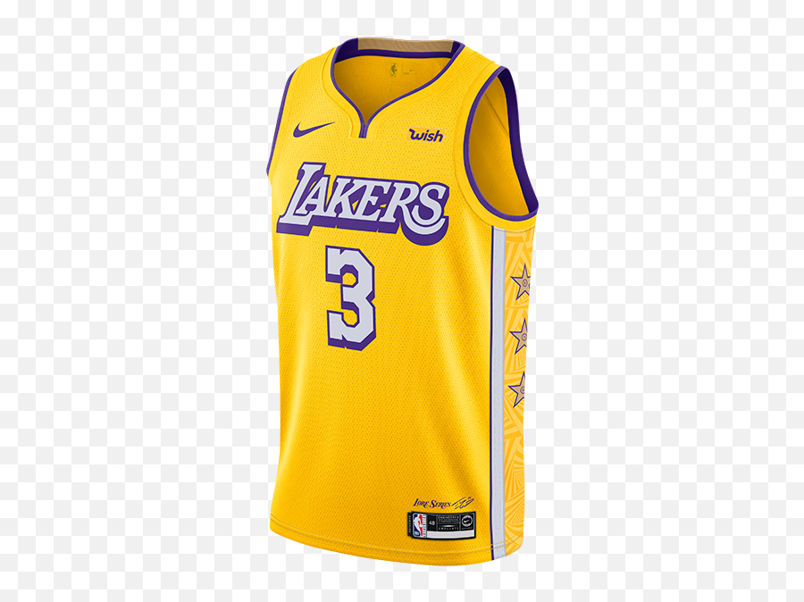 Los Angeles Lakers Anthony Davis City Edition Swingman - Lebron James City Edition Jersey Png,Demarcus Cousins Png