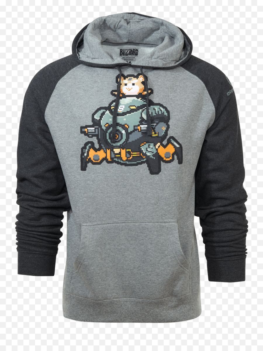 Overwatch Wrecking Ball Pixel Pullover Hoodie Blizzard - Overwatch Wrecking Ball Merch Png,Wrecking Ball Png