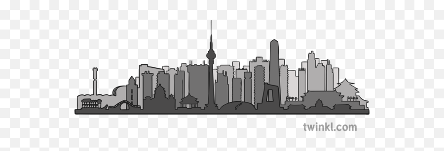 Beijing Skyline Illustration - Twinkl Skyline Png,Skyline Png
