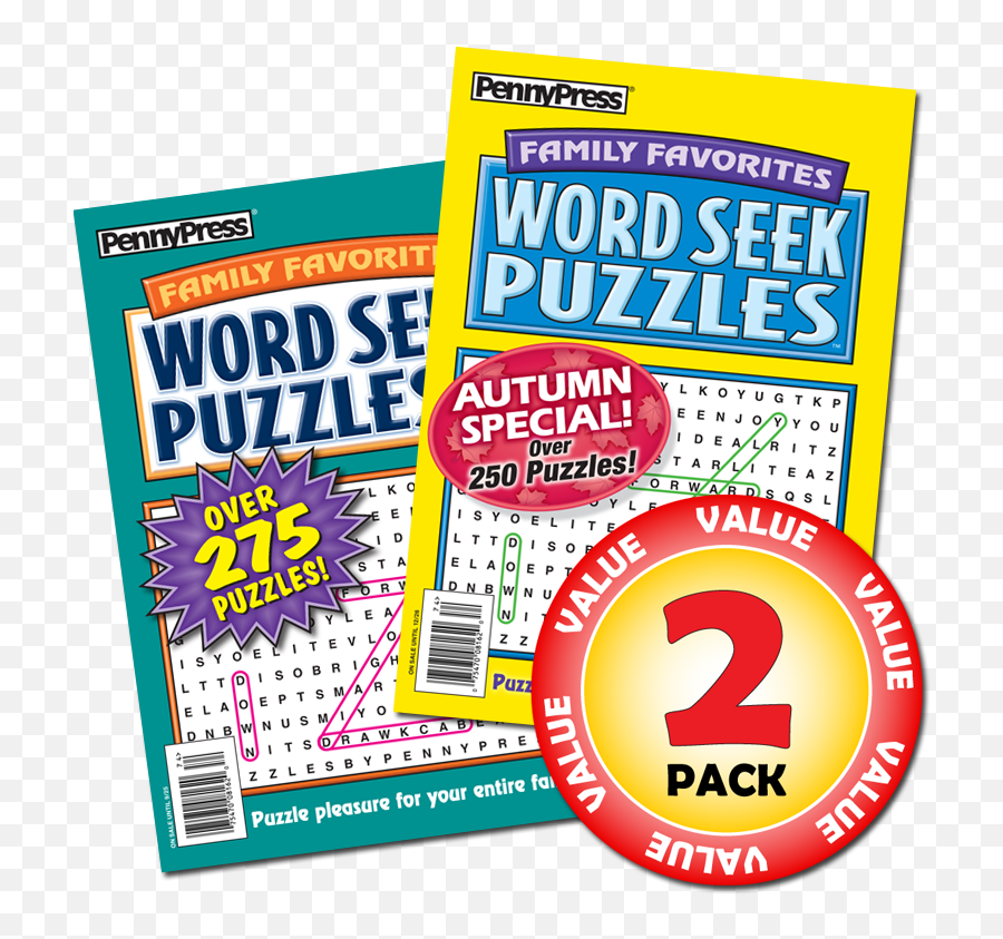 Family Word Png - Penny Dell Value Packs Word Search Puzzle Books,Family Word Png