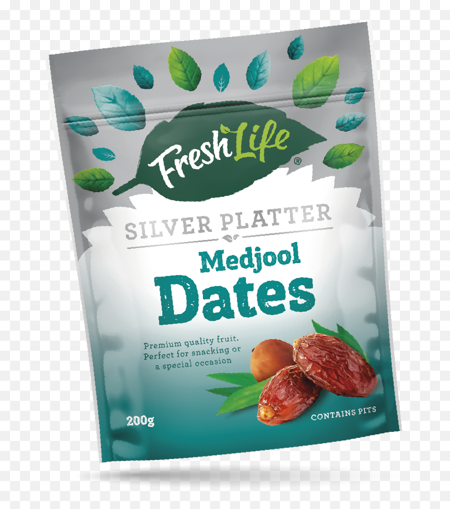 Silver Platter Medjool Dates U2014 Fresh Life - Fruit Png,Dates Png