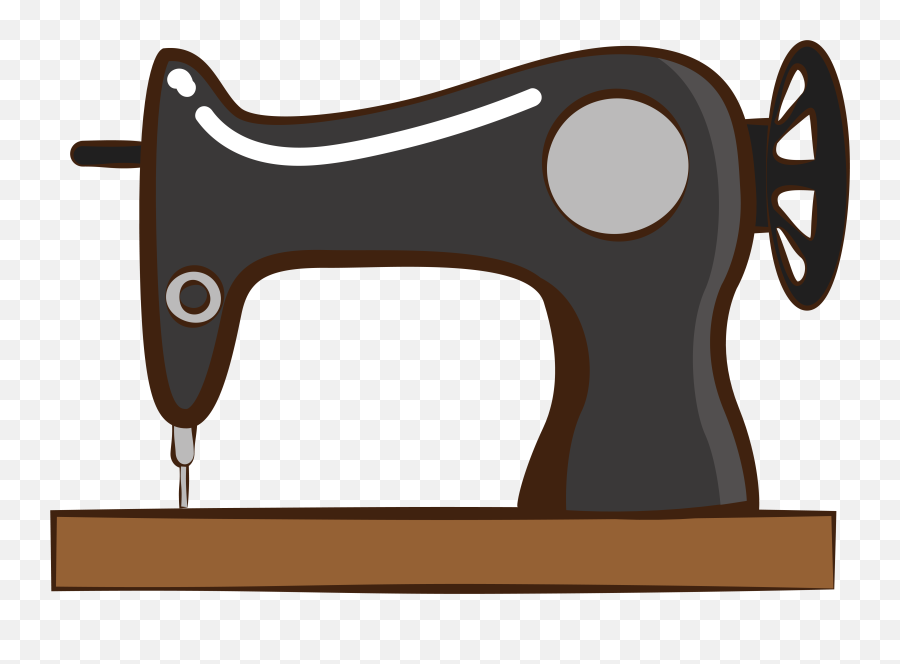 Download Sewing Machine Retro Clothes Cartoon Png And Vector - Sewing Machine Vector Png,Sewing Machine Png