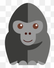 Gorilla Cartoon Orangutan Vector Graphics Image - Gorilla Gorila Kartun Png,Gorilla Png