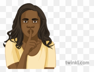 Shh Hush Quiet Sen People Shush Ks3 Ks4 Illustration - Twinkl Illustration Png,Shhh Png