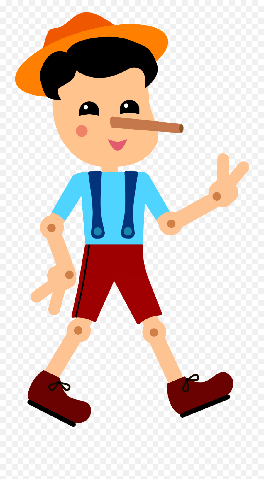 Pinocchio By Erzhena Mironova - Cartoon Png,Pinocchio Png