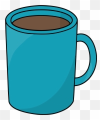 Blue Coffee Cup Full Of Clipart - Mug png