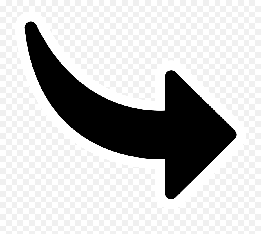 Download Curved Arrow Pointing Right - Curved Arrow Icon Png,Curved Arrow Png