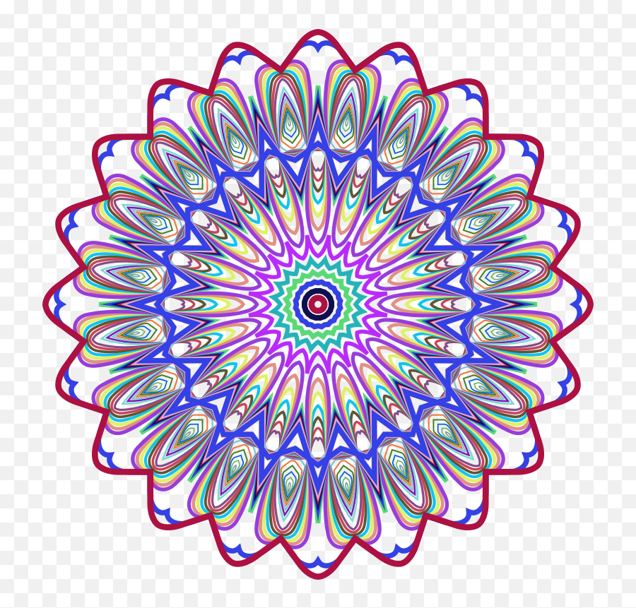 Png Prismatic Mandala Line Art Design - Line Art,Mandala Transparent Background