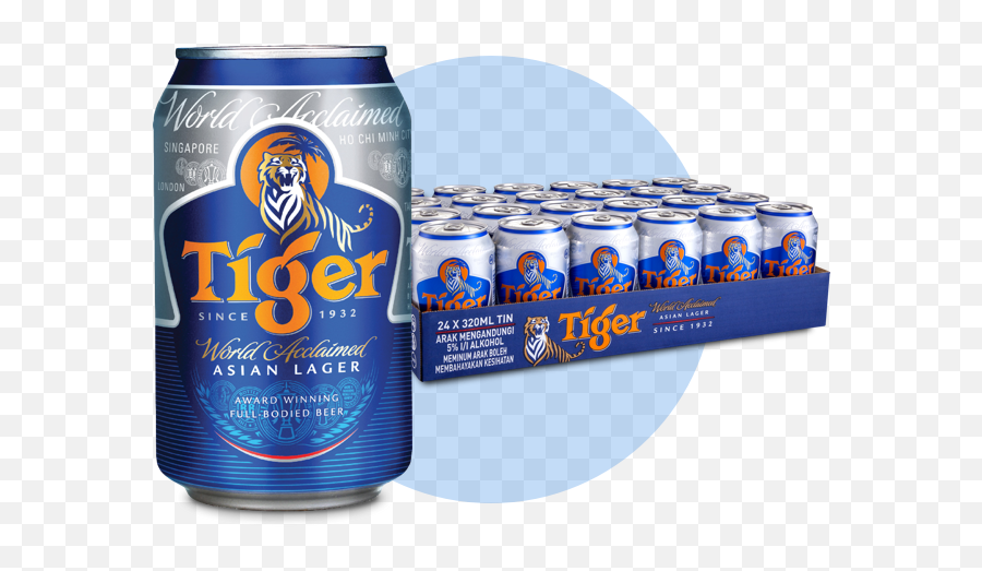 Tiger 24 Cans - Tiger Beer Can Png,Beer Can Png