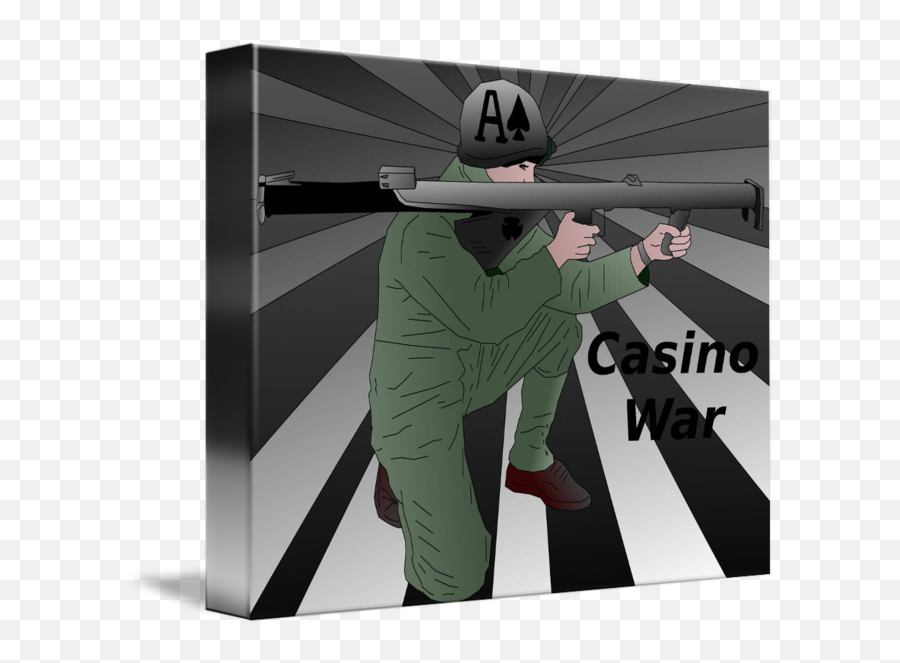 Bazooka Of Casino War Ace Spades By Artist - Soldier Png,Bazooka Png