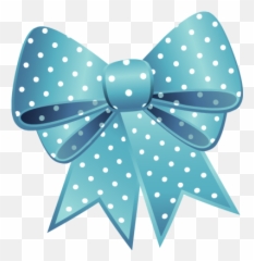 Turquoise Blue Ribbon Divider - Easter Bow Clipart png
