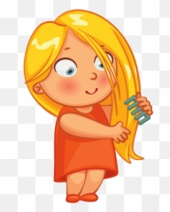 Hair Clipart Bursh Transparent Free For Download - Kids Brush Cartoon png