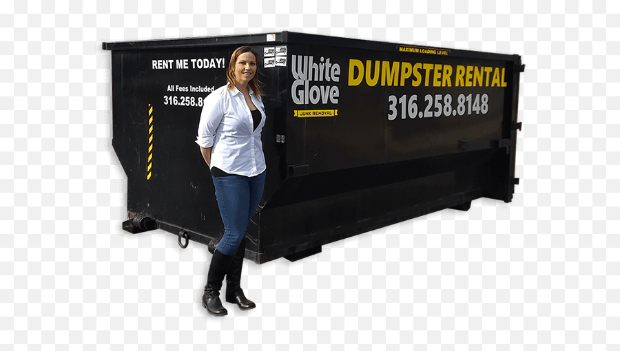 Dumpster Rental Wichita White Glove Property Clean Out - Banner Png,Dumpster Png