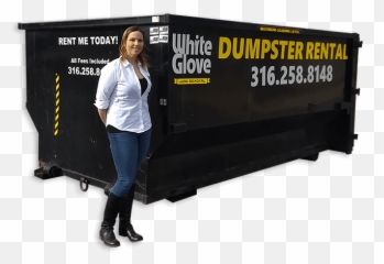 Dumpster Rental Wichita White Glove Property Clean Out - Banner Png,Dumpster Png