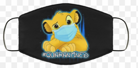 Simba The Lion King Quarantined Face Mask Washable Reusable - png