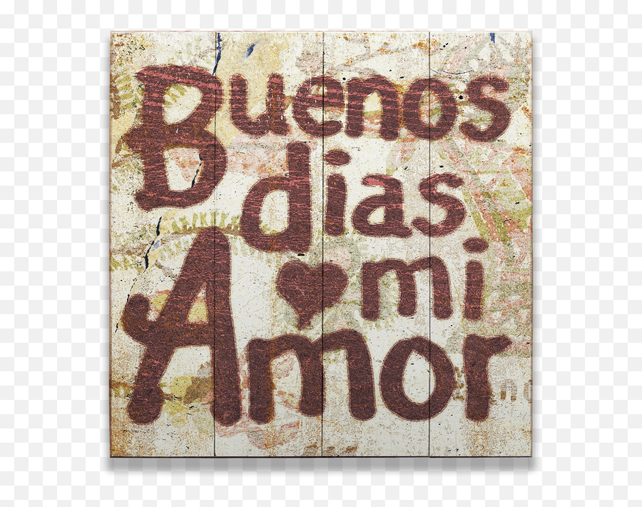 Buenos Dias Mi Amor Vintage Sign - Amor Romantic Amor Buenos Dias Png,Amor Png