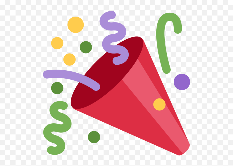 Party Popper Emoji Triangle Area - Emoticones De Fiesta Png,Party Popper Emoji Png