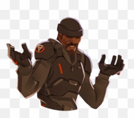 Reaper Shrug Png Transparent Cartoon - Overwatch Reaper Shrug Transparent,Shrug Emoji Png
