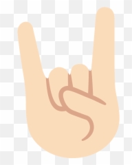 Sign Of The Horns Emoji Clipart Free Download Transparent - Sign Language Png,Horns Transparent