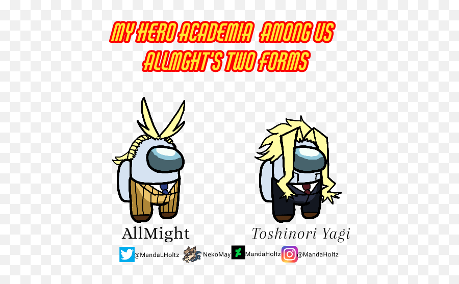 Among Us Mha Allmight By Nekomay - Fur Affinity Dot Net Among Us My Hero Academia Png,All Might Transparent
