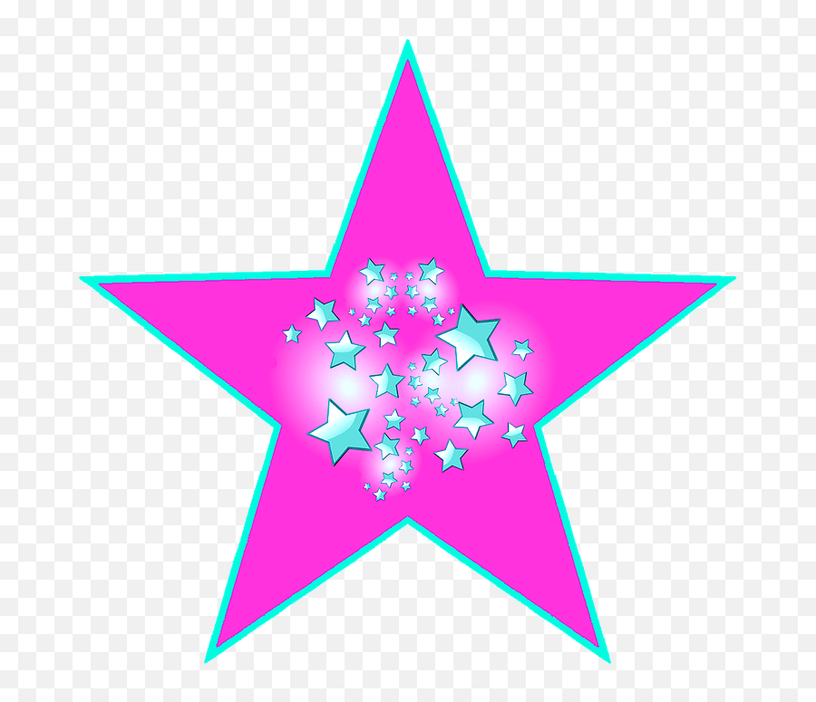 Star Pink Stars - Pink Star Shape Png,Pink Star Png