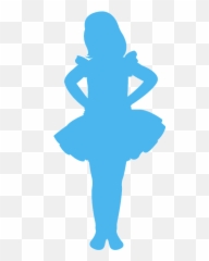 Little Girl Silhouette - Silueta De Una Niña png