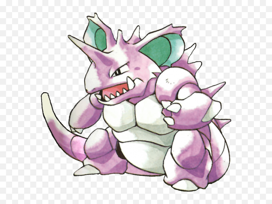 Nidoking From The Official Artwork Set - Nidoking Official Art Png,Nidoking Png