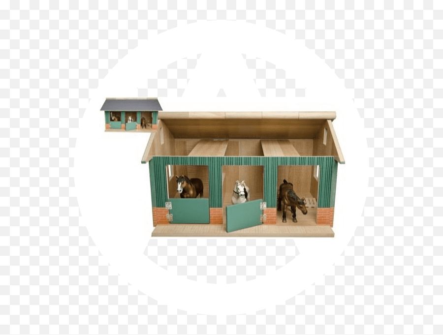 Kids Globe 124 Wooden Horse Stable - Doghouse Png,Stable Png