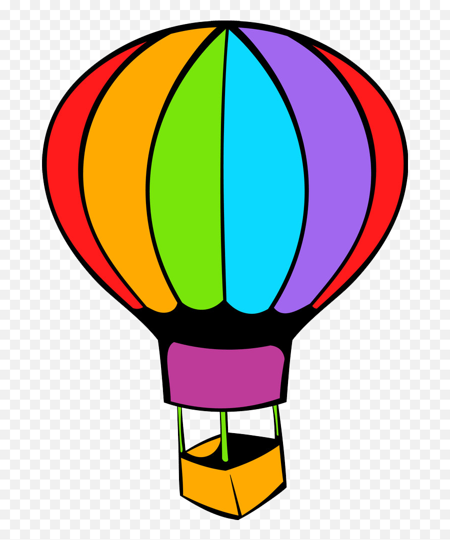 Colorful Hot Air Balloon Icon Png Transparent - Clipart World Air Sports,Air Icon