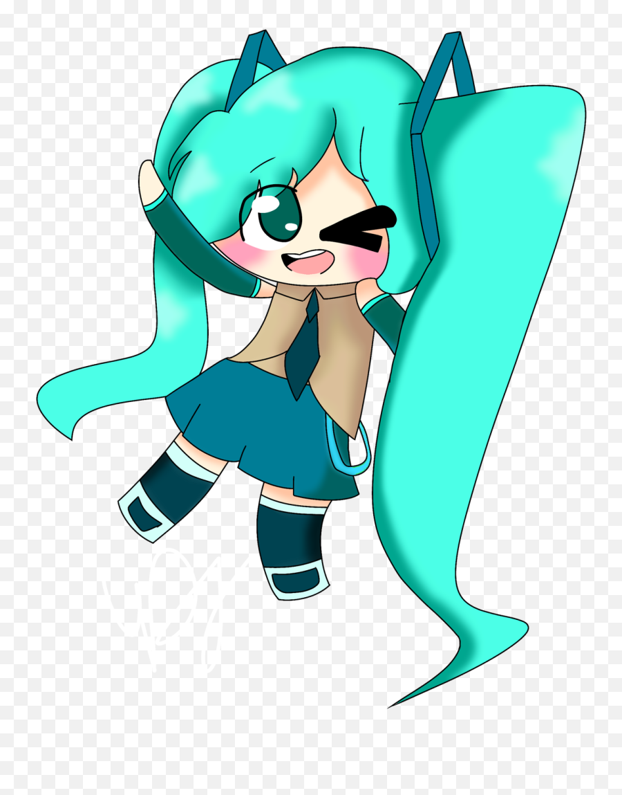 Also Small Hatsune Miku Drawing Clipart - Full Size Clipart Fictional Character Png,Miku Icon