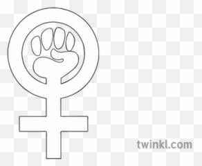 Feminism Logo Philosophy Womens Rights - Simbolo Feminista Para Colorear png