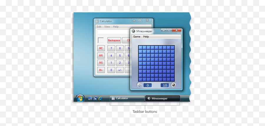 The Taskbar - Minesweeper Windows Taskbar Png,How To Display Sound Icon On Taskbar