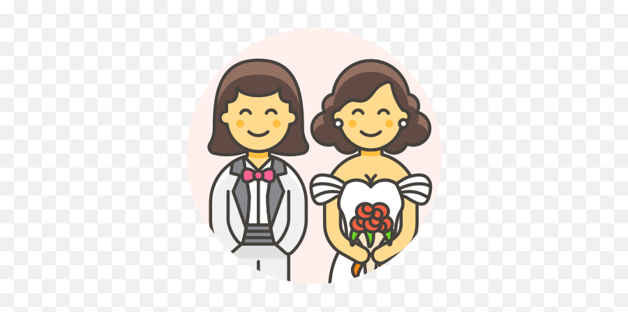 Gown Lesbian Suit Wedding Free Icon Of Lgbt Illustrations - Happy Png,Icon Illustrations