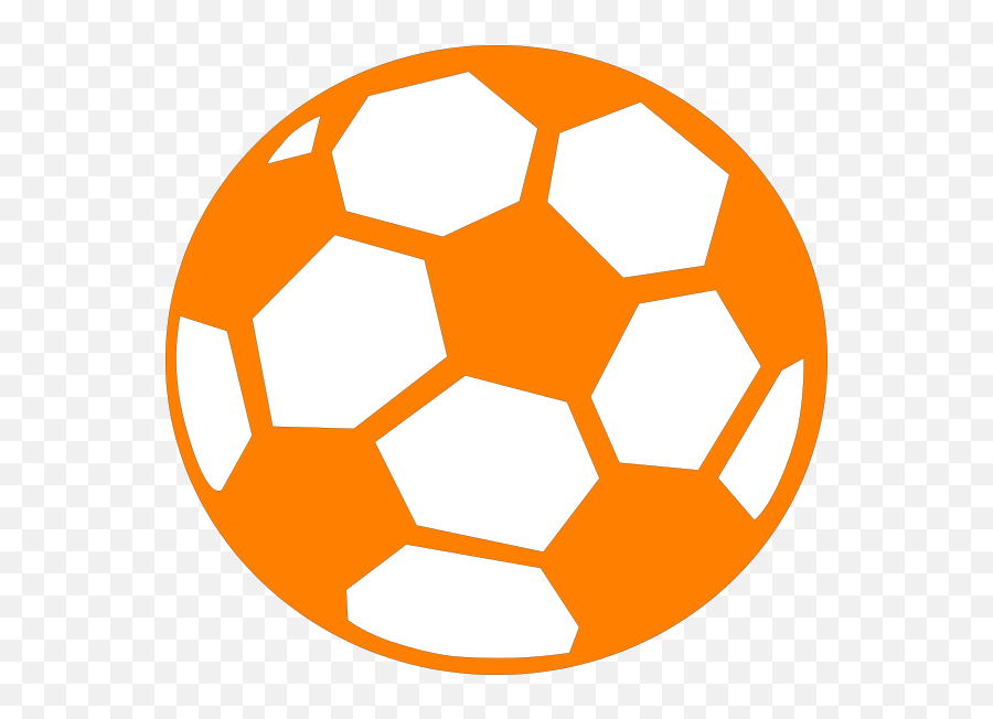 Orange Soccer Ball Clip Art - Vector Clip Art Soccer Ball Clip Art Png,Soccer Ball Transparent