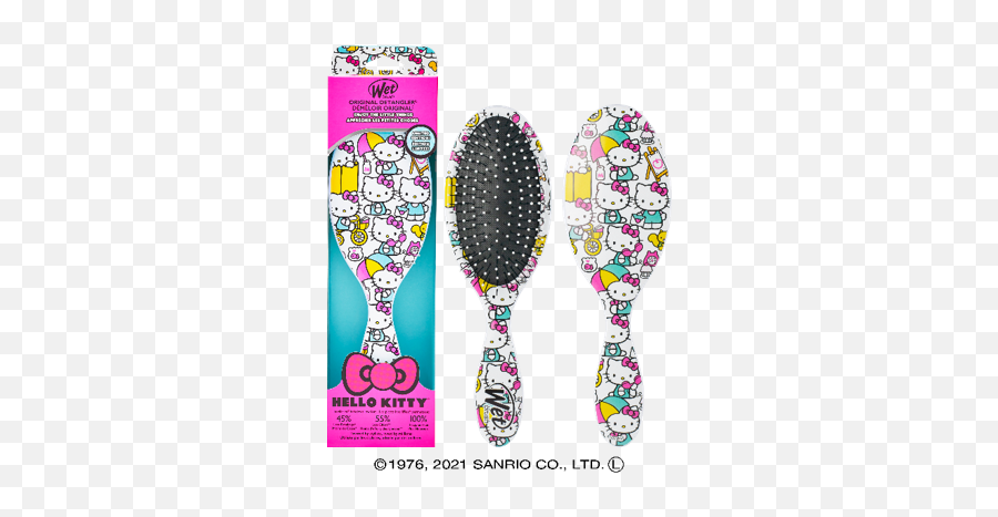 Hello Kitty Hairbrushes Ensure Your Locks Are Kept Kawaii - Wet Brush Png,Transparent Keroppi Icon