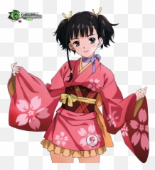 Png Kagome - Personajes De Anime Con Kimono