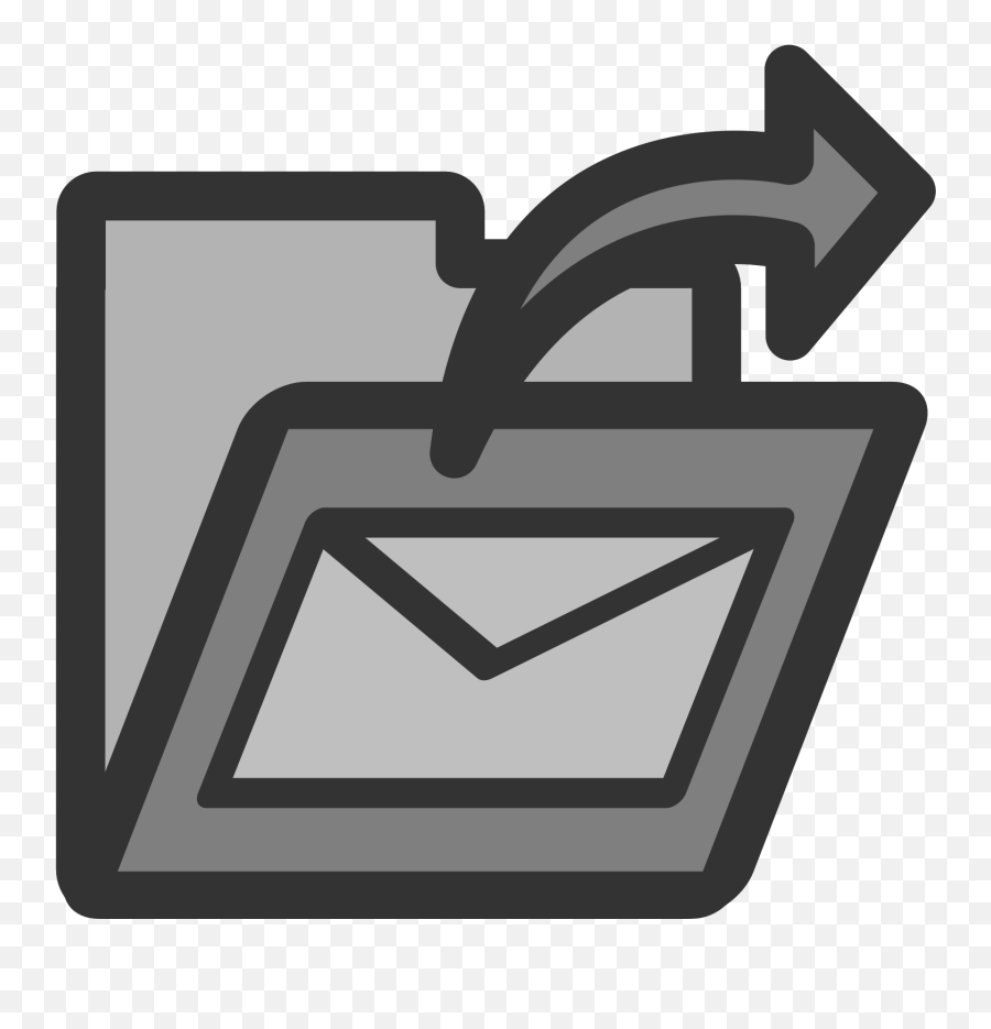 Sent Mail Folder Clip Art - Outbox Clipart Png,Sent Mail Icon